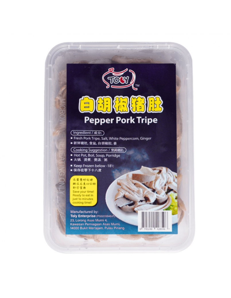 TOLY PEPPER PORK TRIPE 白胡椒猪肚 200GM