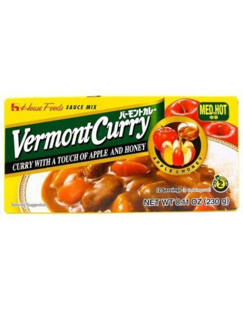 HOUSE VERMONT CURRY MEDIUM HOT (GREEN) 日式咖喱 中辣 230GM